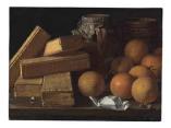Luis Melendez - Oranges, nuts, spices, boxes of sweetmeats, a jug and a cask